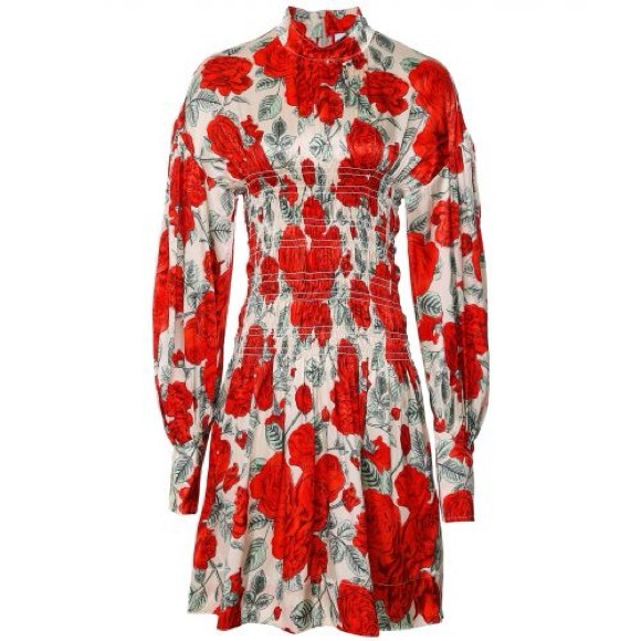 GANNI Silk Stretch Satin Mini Dress - Picture 9 of 14